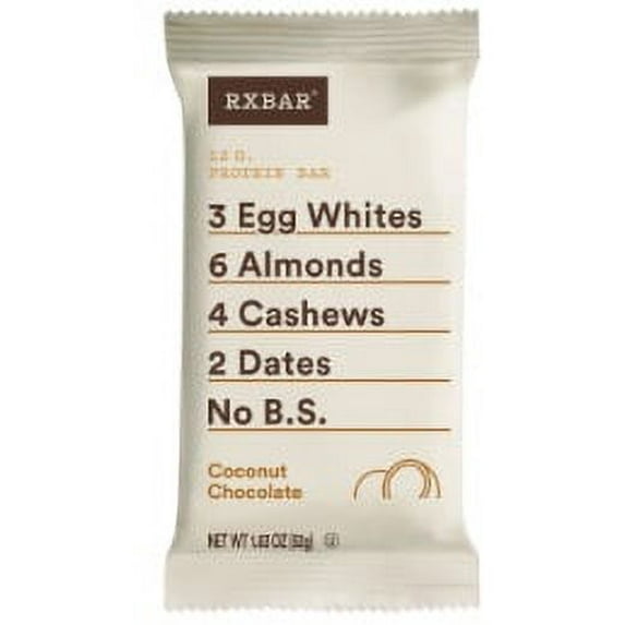 (Price/Case)Rxbar RXF004 Rxbar Coconut Chocolate Protein Bar 52 Gram Bar - 12 Per Box - 6 Per Case