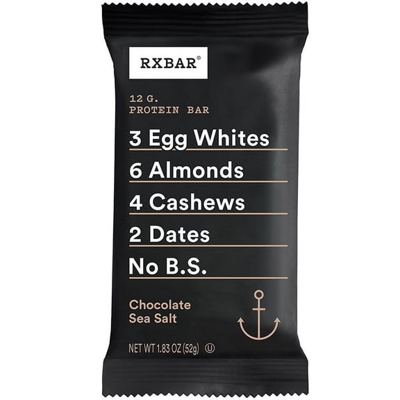 (Price/Case)Rxbar RXF006 Rxbar Kosher Chocolate Sea Salt Protein Bar 1.83 Ounce Bar - 12 Per Box - 6 Per Case