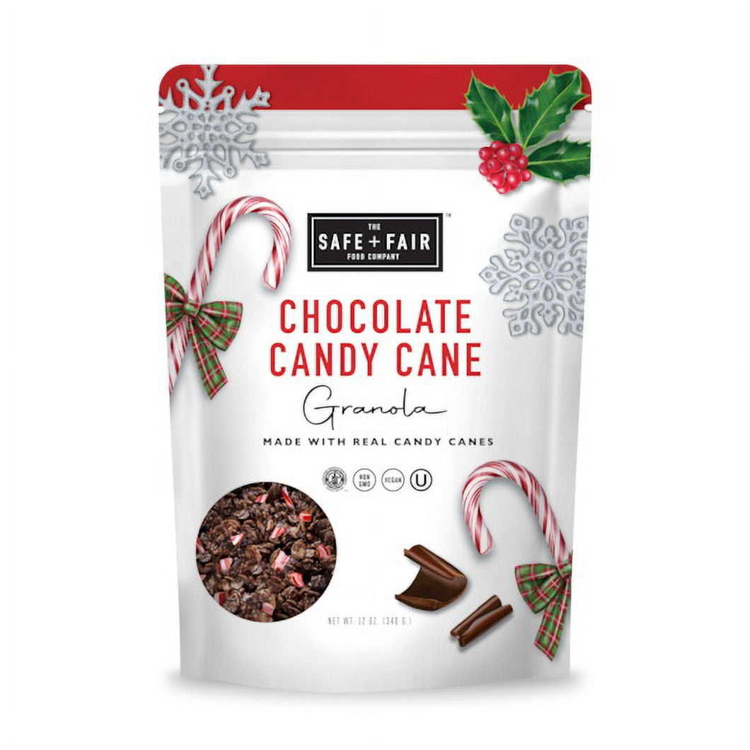 (Price/Case)Safe + Fair Granola Chocolate Candy Cane, 12 Ounces, 6 per case