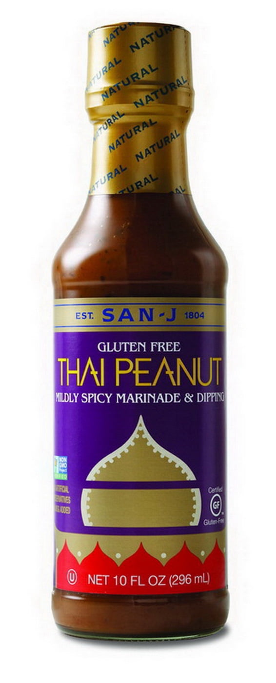 (Price/Case)San-J International 075810140208 San-J Gf Thai Peanut Sauce 10oz.