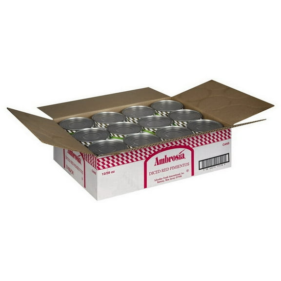 (Price/Case)Savor Imports Diced Pimento Red Peppers 28 Ounces Per Pack - 12 Per Case