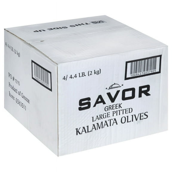 (Price/Case)Savor Imports Kalamata Large Pitted Olives, 2 Kilogram, 4 per case
