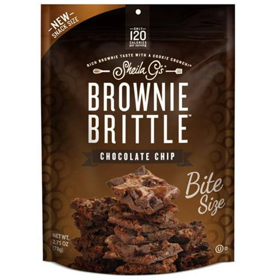 (Price/Case)Sheila G'S Choc. Chip Brownie Brittle 2.75 Ounce Bag - 8 Per Case