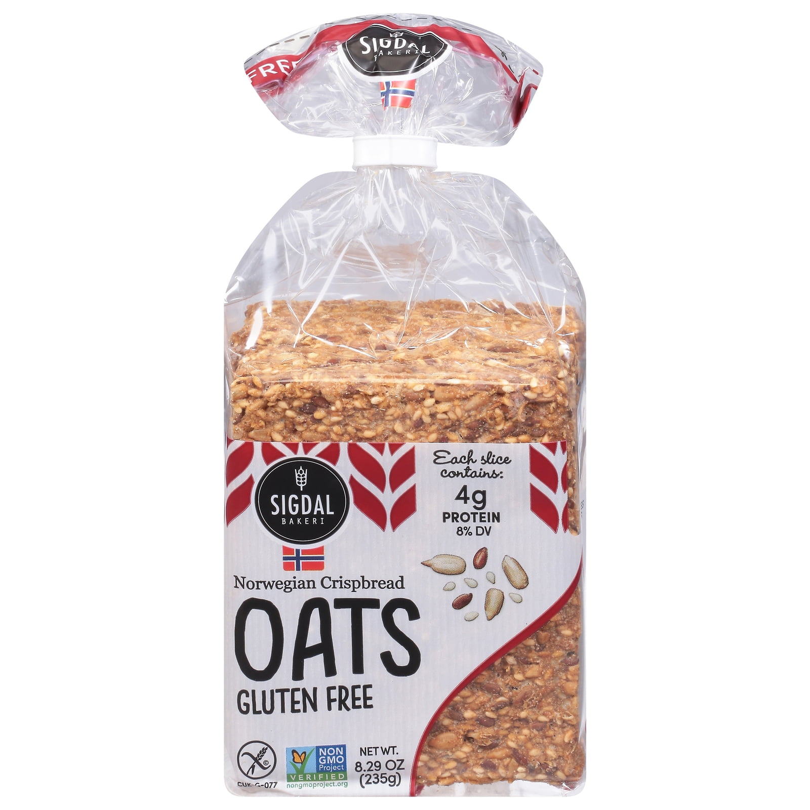 (Price/Case)Sigdal Bakeri Norwegian Wholegrain Crispbread - Case
