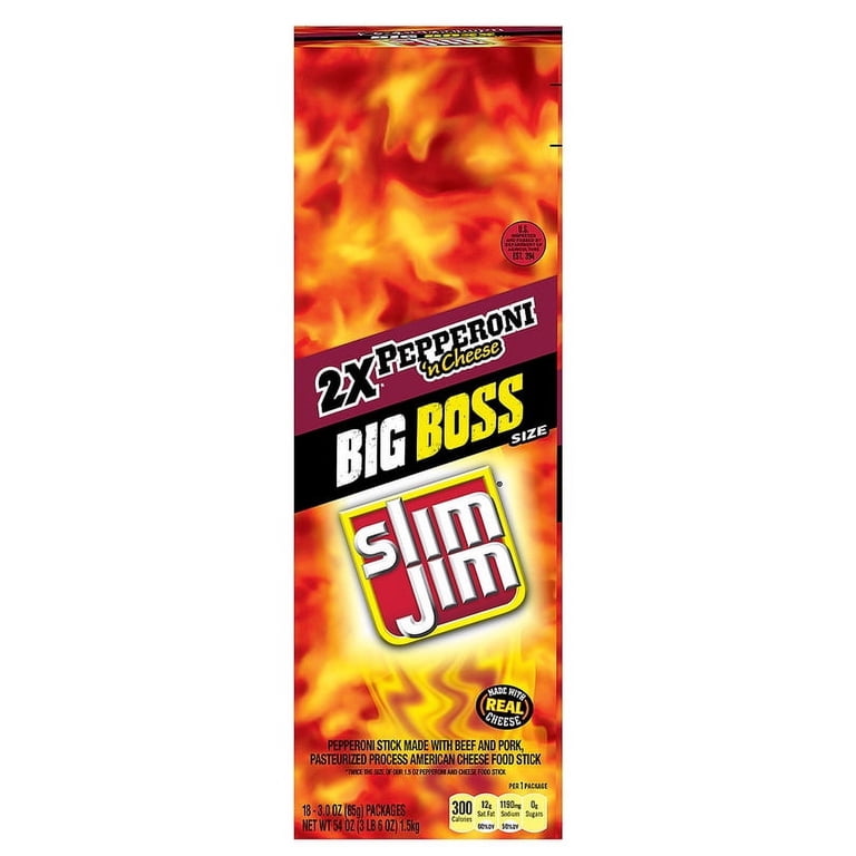 Price/Case)Slim Jim 2620017127 Slim Jim Pepperoni And Cheese 3 oz