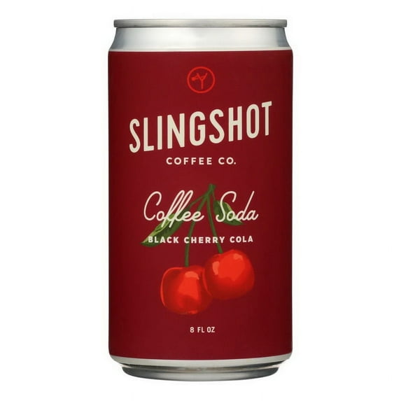 (Price/Case)Slingshot Coffee Black Cherry Cola Coffee Soda, Black Cherry Cola - Case of 12 - 8 FZ