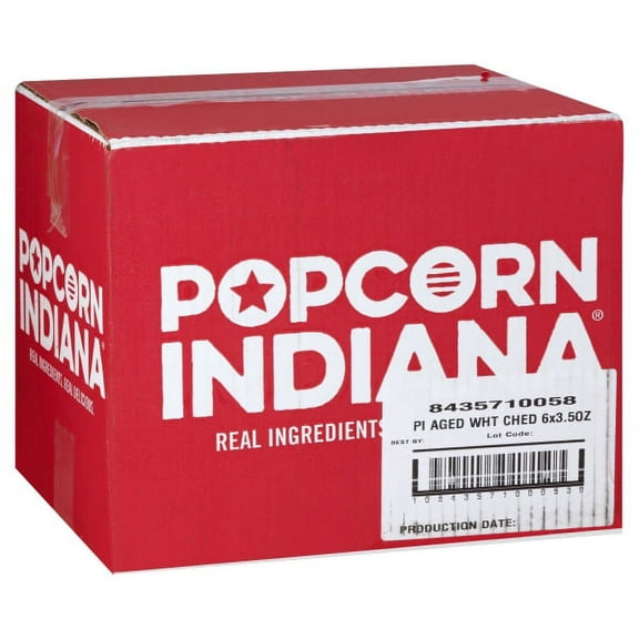(Price/Case)Snack Popcorn Aged White Cheddar 6-3.5 Ounce