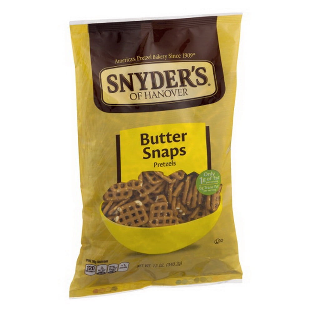 Snyder's Of Hanover Butter Snap Pretzels, 12 oz Case of 12