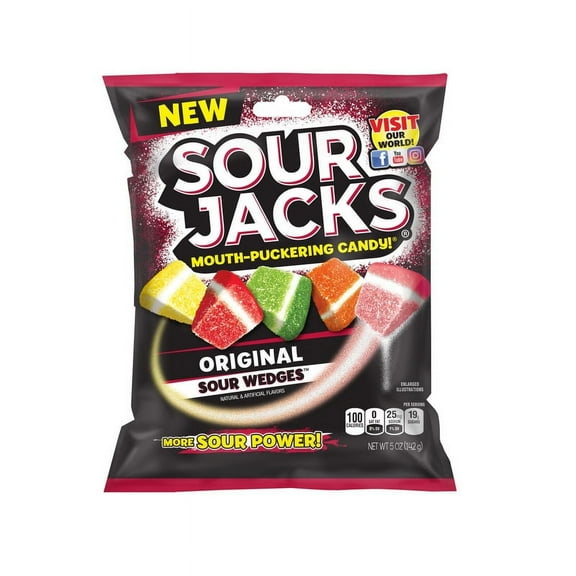 (Price/Case)Sour Jacks 10034856125218 Original Sour Wedges 12-5 Ounce