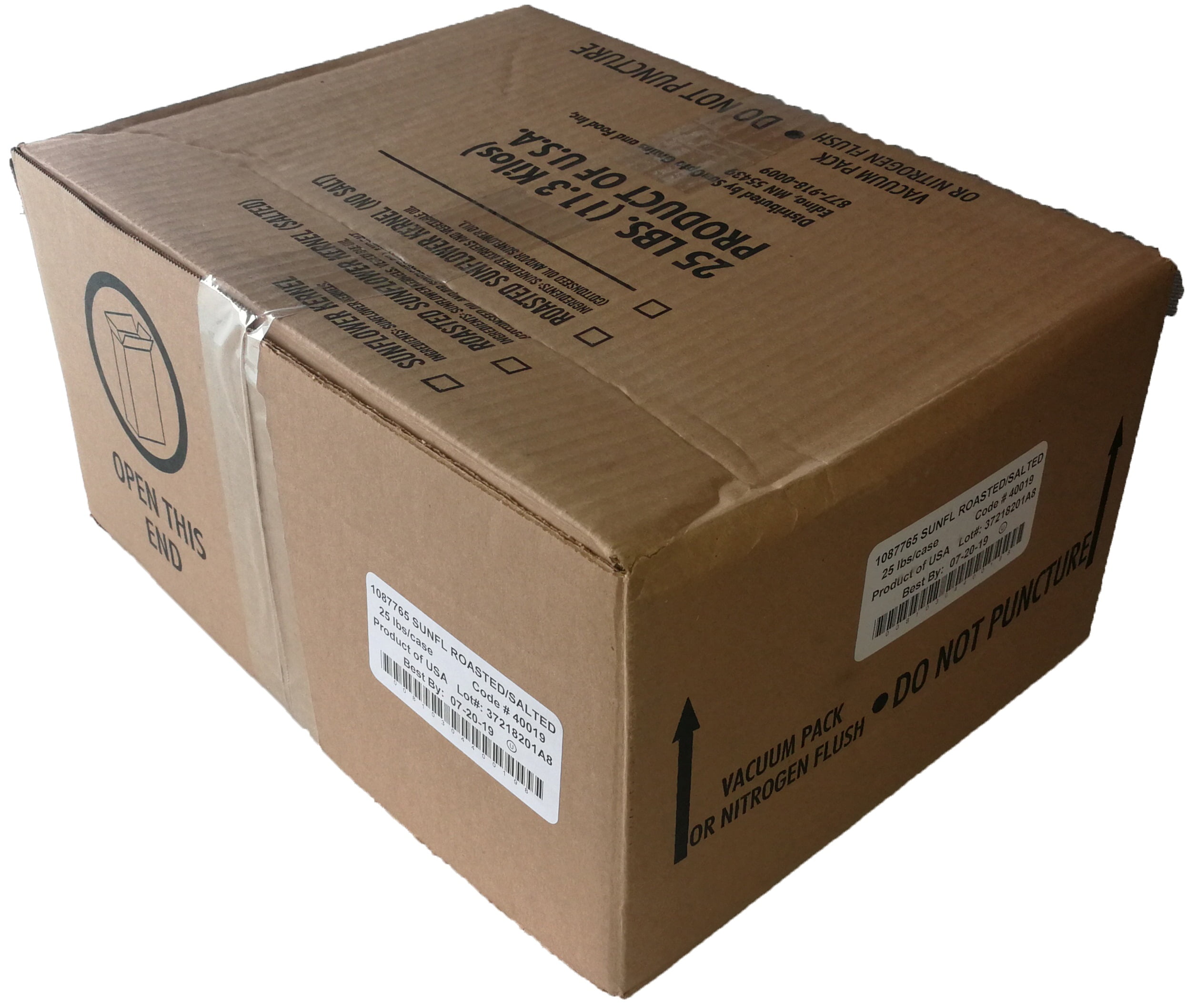 (Price/Case)Sunrich 1087765 Premium Sunflower Kernels, 25 Pounds, 1 per case