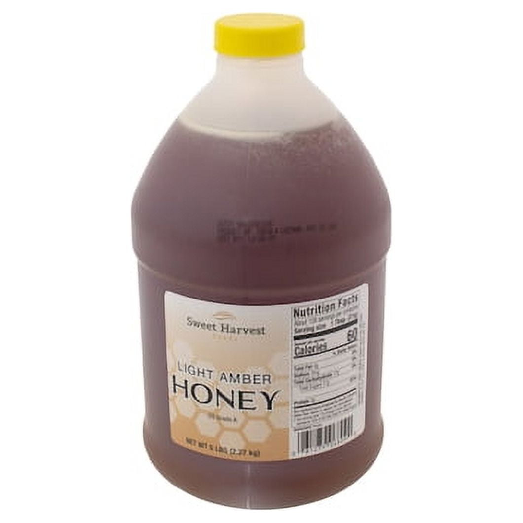 (Price/Case)Sweet Harvest Foods C135 Light Amber Honey, 5 Pounds