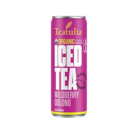 (Price/Case)Teatulia Organic Teas RTD-SBO-12 Wild Berry Oolong Iced Tea, 12 Ounces