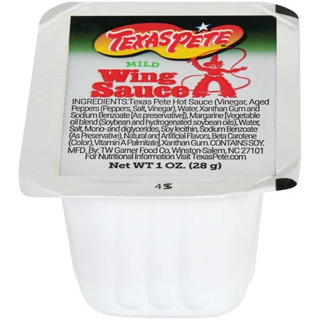 (Price/Case)Texas Pete Mild Wing Sauce Dipping Cup 150-1 Ounce