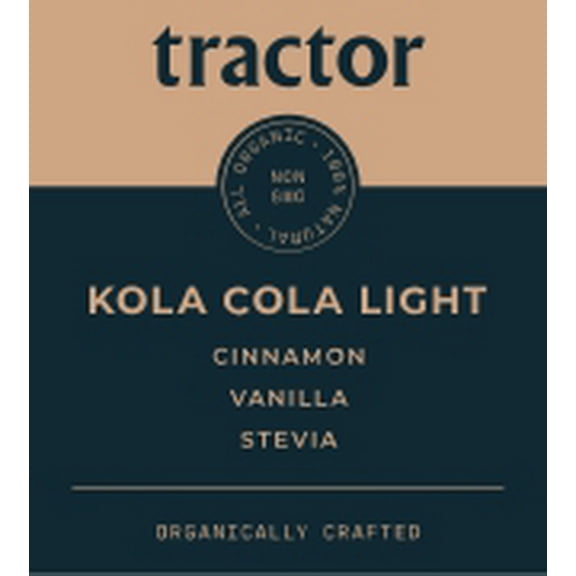 (Price/Case)Tractor Beverage Co Organic Tractor Cola Light Soda Syrup