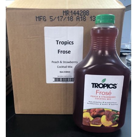 (Price/Case)Tropics Ready To Use Frose Premium Syrup .5 Gallon Per Bottle - 6 Per Case