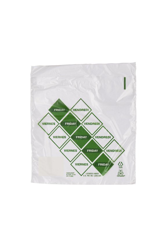 (Price/Case)Tuffgards 2M High Density Green Friday Preportioning Bag, 2000 Each, 2000 Per Pack