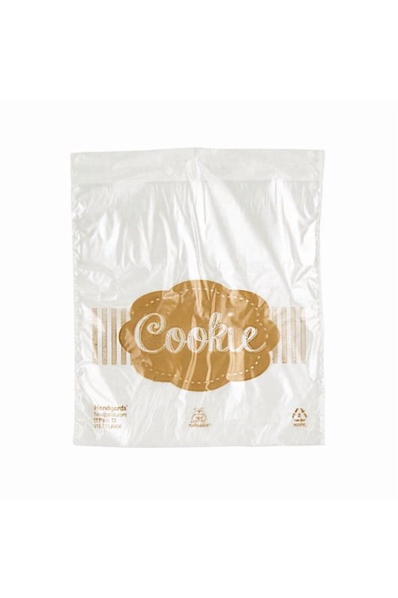 (Price/Case)Tuffgards 5.5 Inch X 5.5 Inch High Density Clear Saddle Printed Cookie Bag, 2000 Each, 1 per case