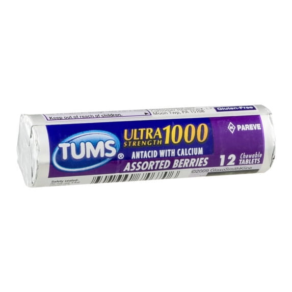 (Price/Case)Tums Ultra Single Roll Assorted Berries, 12 Each, 24 per case