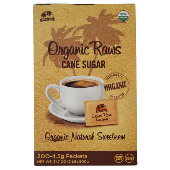 (Price/Case)Turbinado Sugar 2-200-4.5 Gram