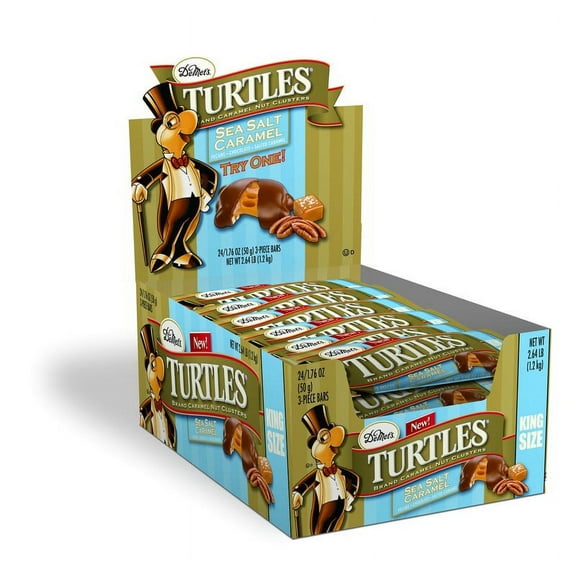 (Price/Case)Turtles 6/24/1.76 Oz. Sea Salt Caramel King Bar Case