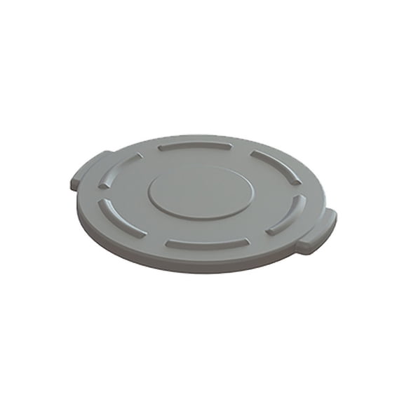 (Price/Case)Value Plus 10 Gallon Gray Trash Lid 6 Per Case