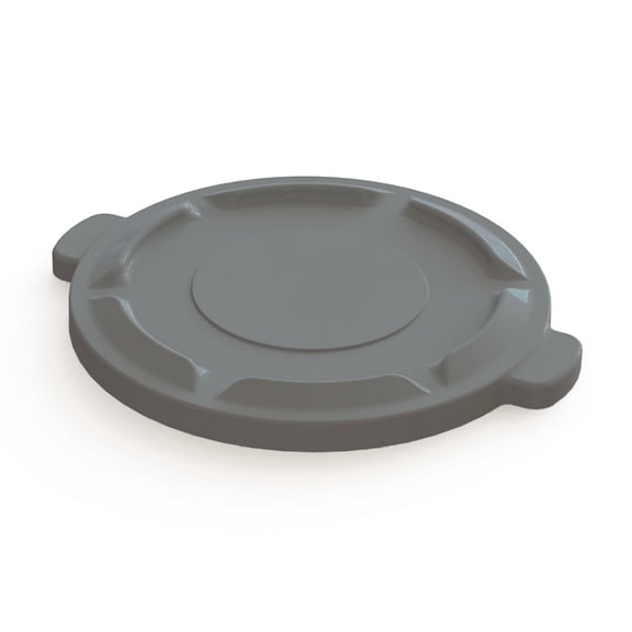 (Price/Case)Value Plus 32 Gallon Gray Trash Lid 5 Per Case