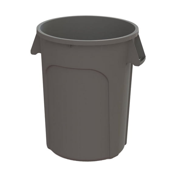 (Price/Case)Value Plus 32 Gallon Plastic Gray Container 5 Per Case