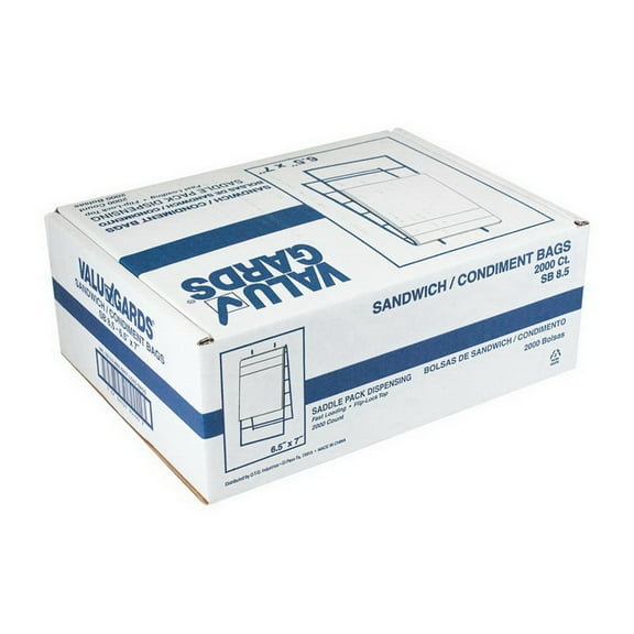 (Price/Case)Valugards Embossed Sandwich Bag, 2000 Each, 1 per case