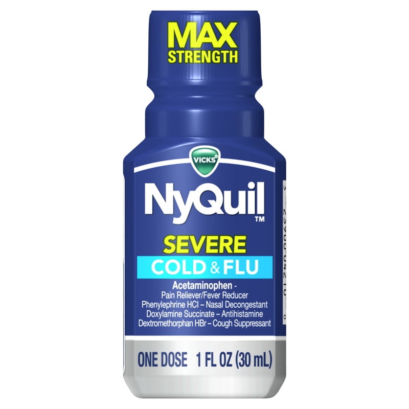 (Price/Case)Vicks Nyquil Severe Multi Sympton 4-8-1 Fluid Ounce