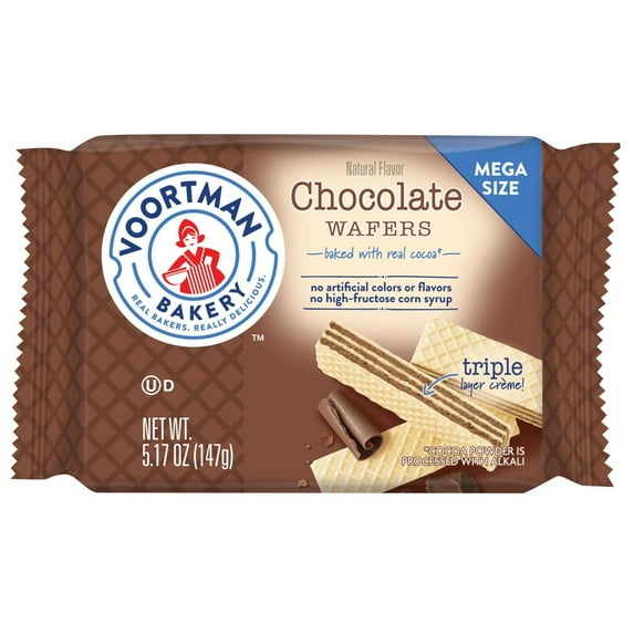 (Price/Case)Voortman Chocolate Layered Wafer 6-9-5.17 Ounce