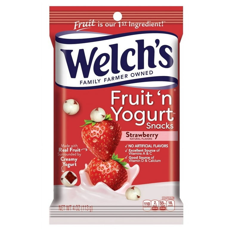 Welch's Strawberry Fruit 'N Yogurt Snacks, 12 Pack, 4 Ounce