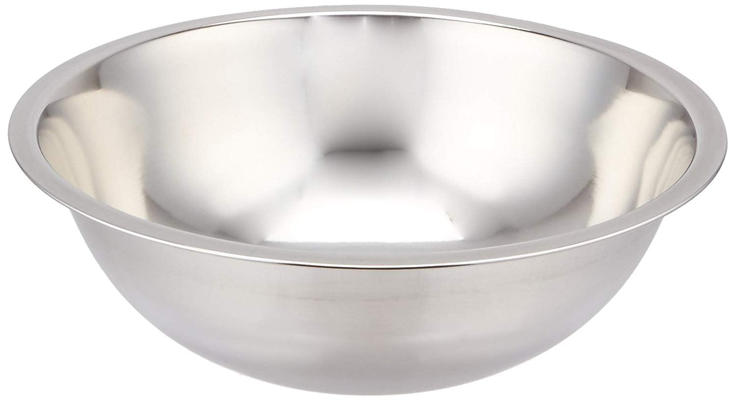 3-Quart Silver Stainless Steel Round Mixing Bowl