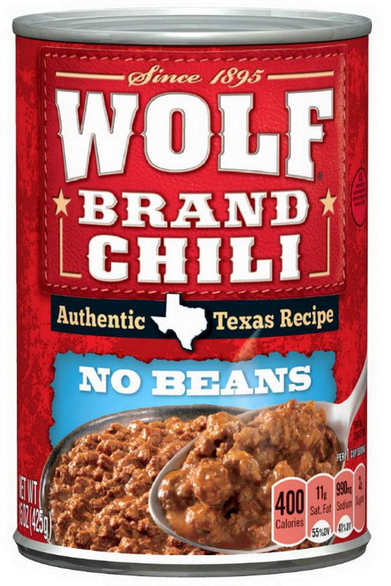 (Price/Case)Wolf 1490044201 Wolf Chili Without Beans 15 oz