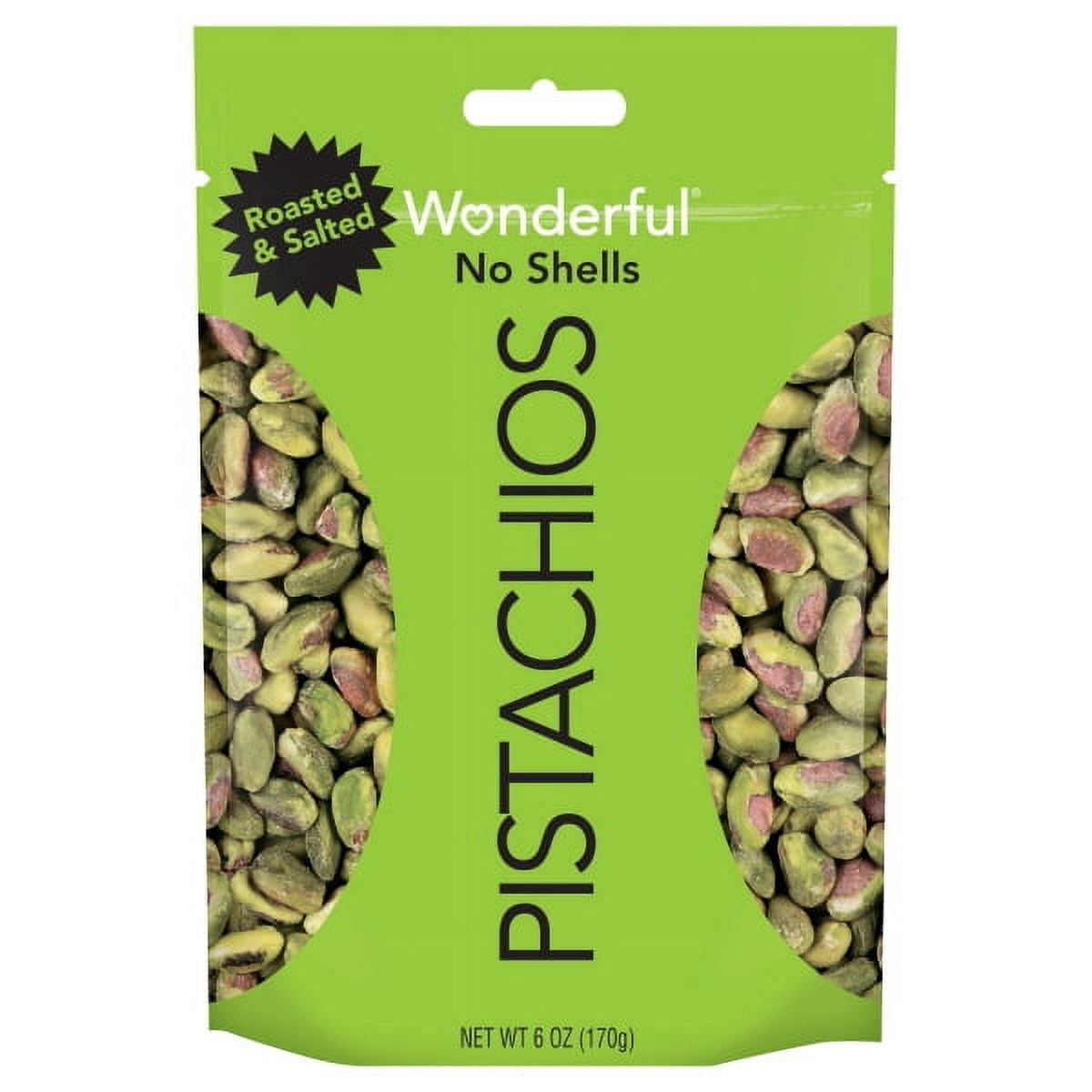 (Price/Case)Wonderful Pistachios Pistachio Shelled Roasted & Salted, 6 ...