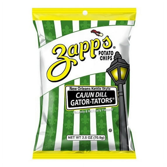 (Price/Case)Zapp's Potato Chips Cajun Dill Gtortator Kettle, 2.5 Ounces, 10 per case