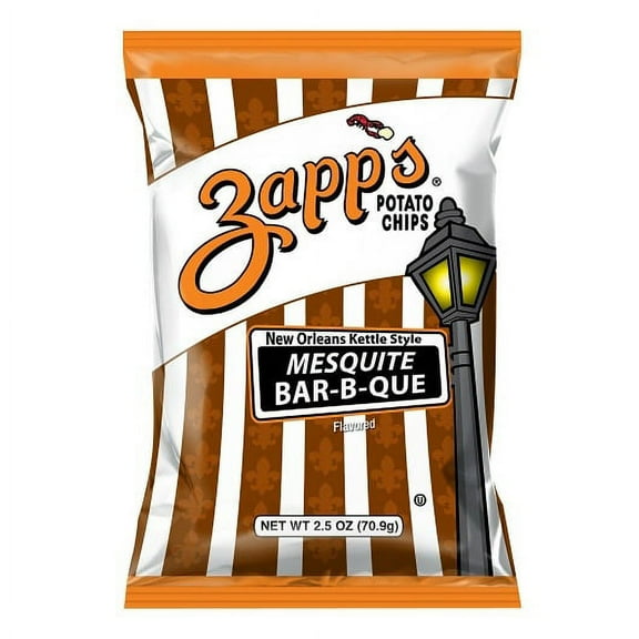 (Price/Case)Zapp's Potato Chips Mesquite Bbq Kettle Chips, 2.5 Ounces, 10 per case