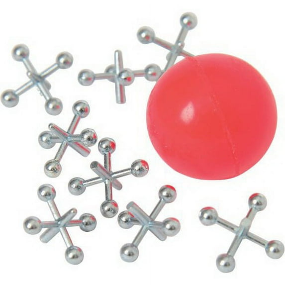 (Price/Dozen)U.S. Toy MX405 Metal Jacks Set / 8-Pc