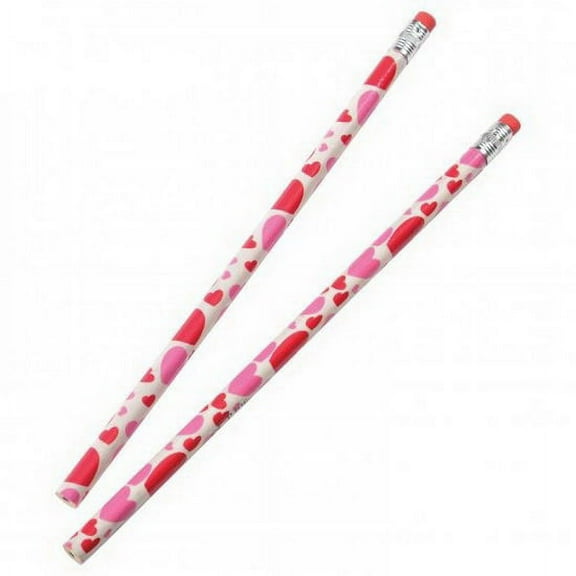 (Price/Dozen)U.S. Toy V236 Valentine Heart Pencils