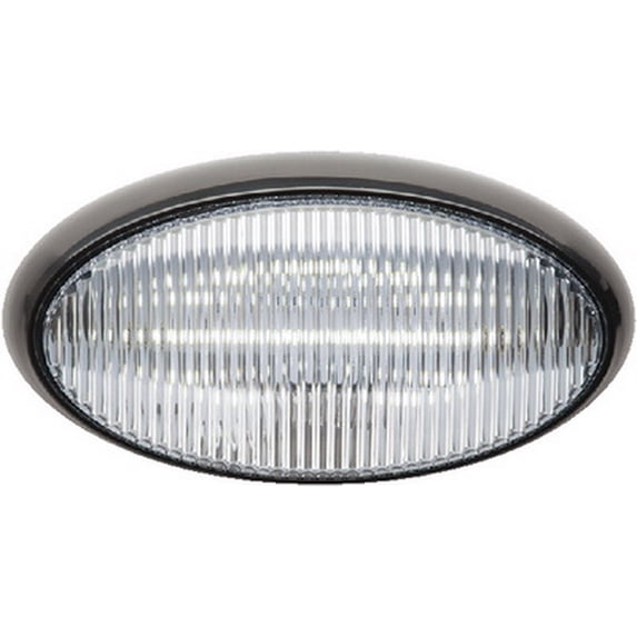 (Price/EA)FulTyme RV 1188 LED Porch Light, Clear Light/ Black Housing w/o Switch