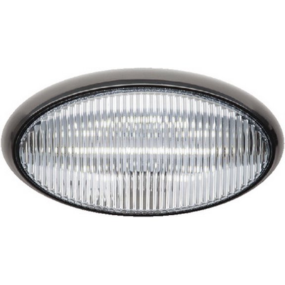 (Price/EA)FulTyme RV 1188 LED Porch Light, Clear Light/ Black Housing w/o Switch