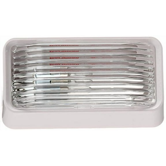 (Price/EA)Fulton 30-78-515 Bargman #78 12V Porch/Utility Light, White w/Clear Lens, Bulk Pack