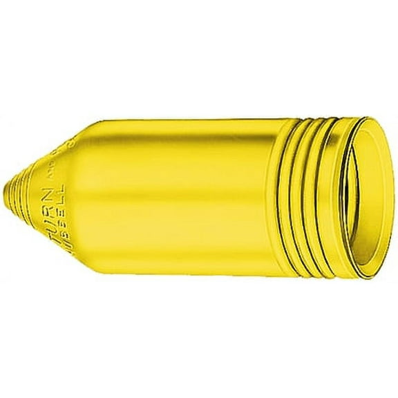 (Price/EA)Hubbell HBL77CM17 Yellow Seal-Tite Cover for Weatherproofing Connector Bodies
