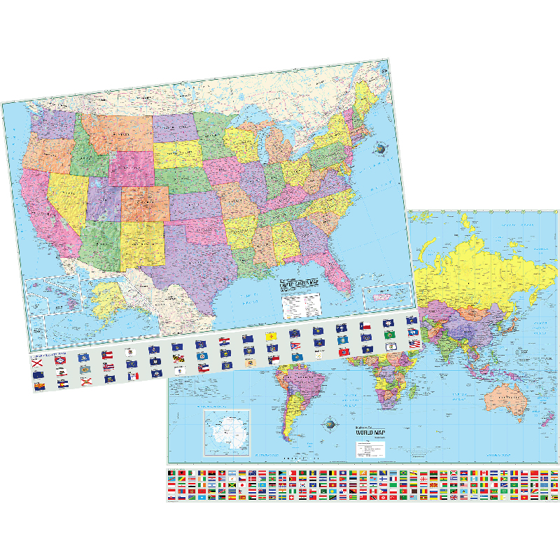 (Price/EA)Kappa Map Group / Universal Maps UNI2982227 Us & World Adv ...