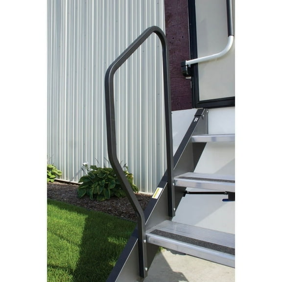 (Price/EA)MOR/ryde MORryde StepAbove - 4 Step Fold Up Handrail, STP214-006H