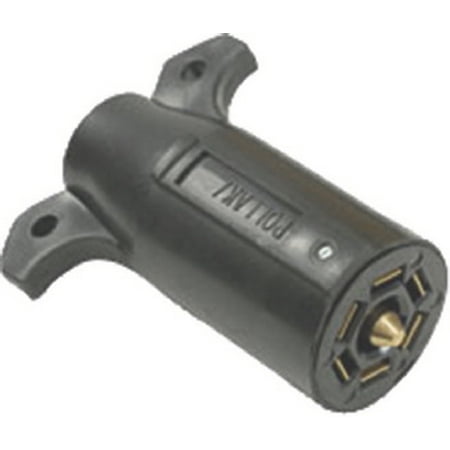 (Price/EA)Pollak 12-706EP Pollack 7-Way Black Plastic Trailer End Plug Only