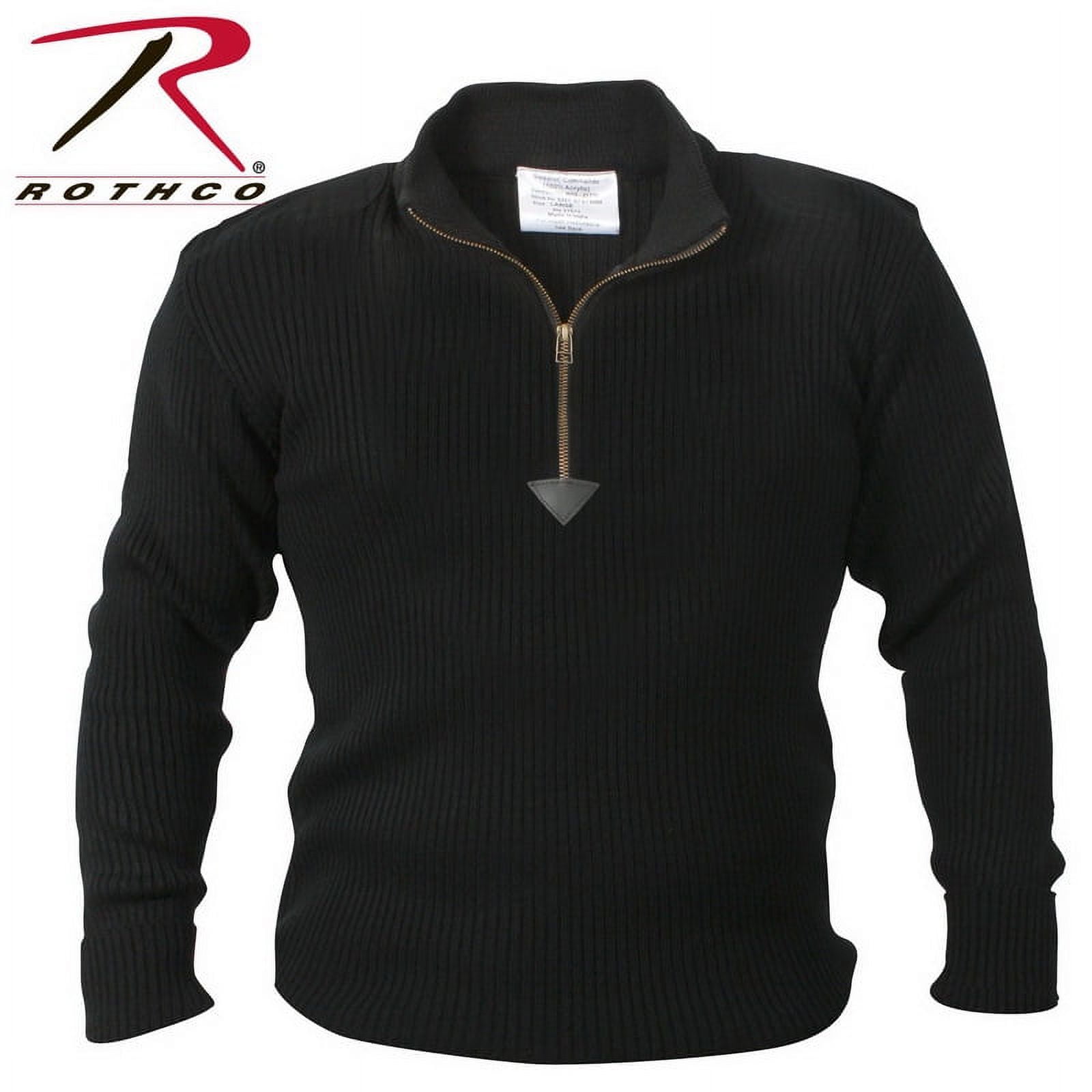 Price EA 3370 Quarter Zip Acrylic Commando Sweater Olive Drab S Walmart