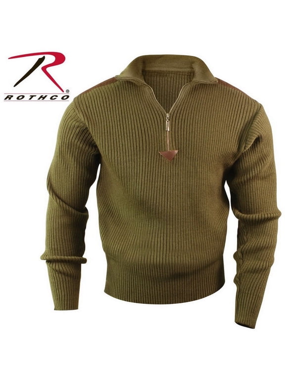 Quarter Zip Acrylic Commando Sweater