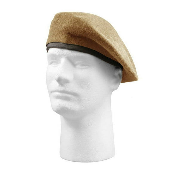 Rothco 3931 G.I. Type Inspection Ready Beret Hat, Tan - Size 7.75