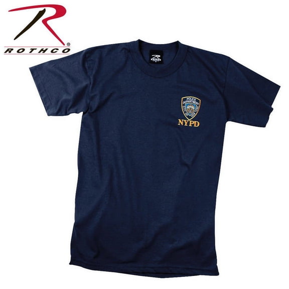 Rothco 7225 Men Officially Licensed NYPD Emblem Short Sleeve T-Shirt, Navy Blue - 2XL
