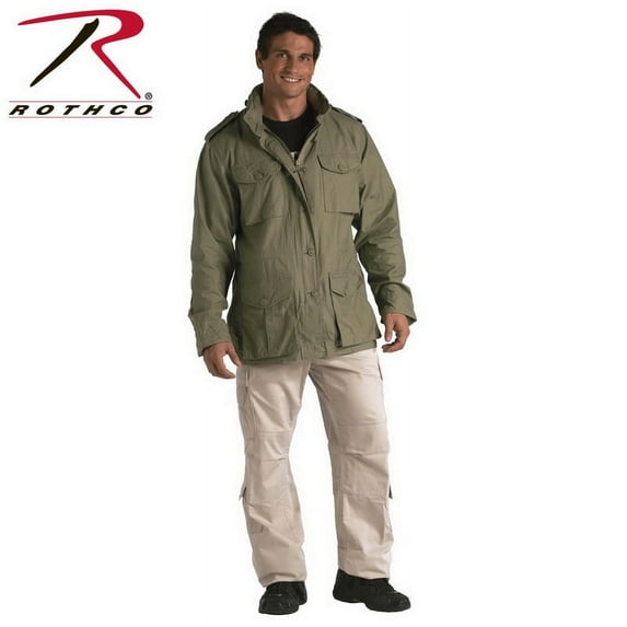 (Price/EA)Rothco 8731 Vintage Lightweight M-65 Jacket-Sage Green-XXS